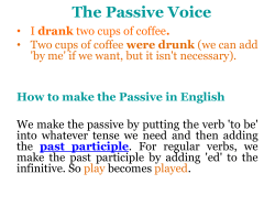 The Passive Voice