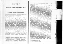 CHAPTER 51 Reply to Cardinal Bellarmine (161sr