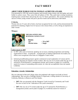 Factsheet YWA - Singapore Press Holdings