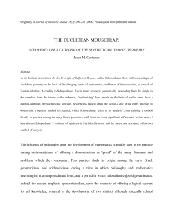 the euclidean mousetrap