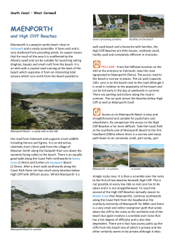 High Cliff Beach - Cornwall`s Beaches