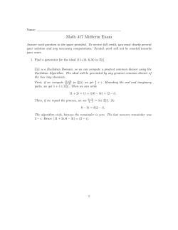 Solutions - U.I.U.C. Math