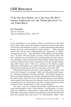 German Liberalism and the "Jewish
