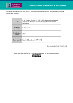 Irish Medical Women - ARAN Home