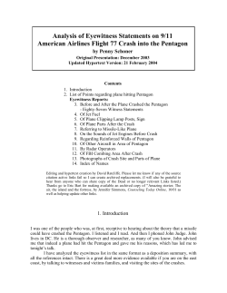 Analysis of Eyewitness Statements on 9/11