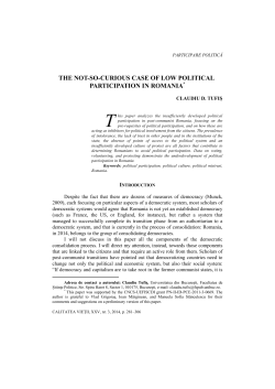 the not-so-curious case of low political participation in romania