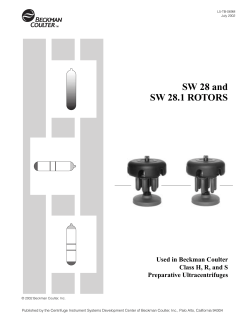 SW 28 and SW 28.1 ROTORS