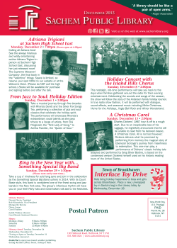 December 2013 - Sachem Public Library