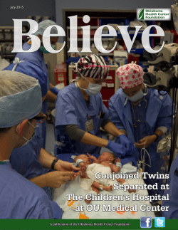 Believe - Oklahoma Health Center Foundation