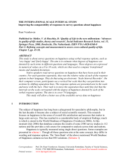 International scale interval study