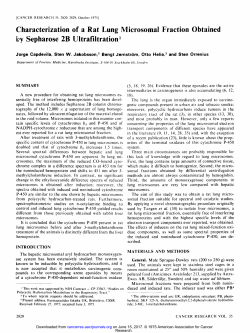Characterization of a Rat Lung Microsomal Fraction Obtained by