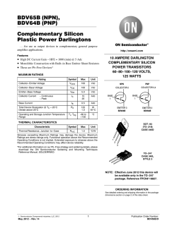 Complementary Silicon Plastic Power Darlingtons