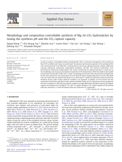 Morphology and composition controllable synthesis of Mg&ndash;Al&ndash;CO3
