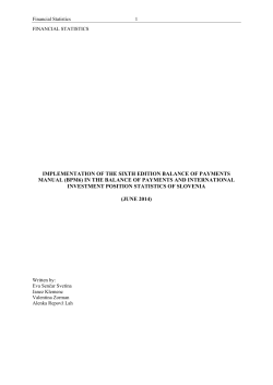 implementation of the sixth edition balance of payments manual