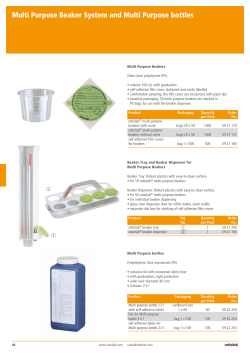Multi Purpose Beaker System and Multi Purpose bottles