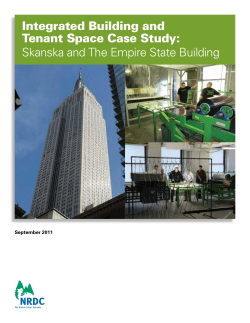 NRDC: Integrated Building and Tenant Space Case Study: Skanska