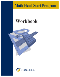 Math HeadStart Workbook