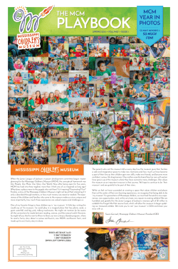 playbook - Mississippi Children`s Museum
