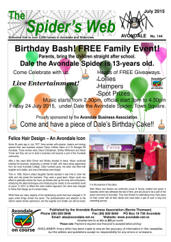 July 2015 - Avondale Business Association