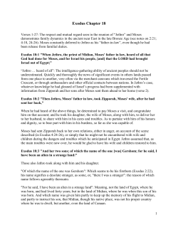 Exodus Chapter 18 - Discover Revelation