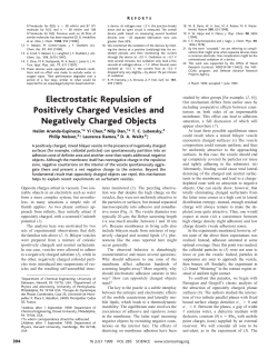 Electrostatic Repulsion of Positively Charged