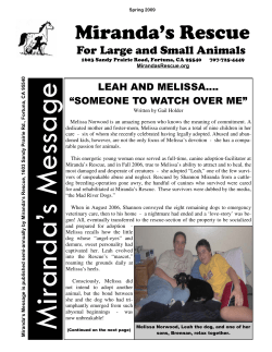 spring 2009 Newsletter Publisher.pub