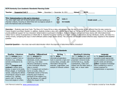 Unit Planned created by www.commoncore.org Unit Template