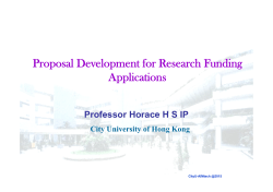Proposal Development for Research Funding Applications