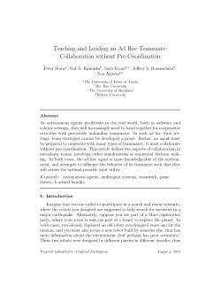 Teaching and Leading an Ad Hoc Teammate: Collaboration without