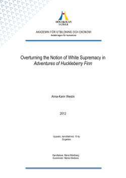 Overturning the Notion of White Supremacy in Adventures of