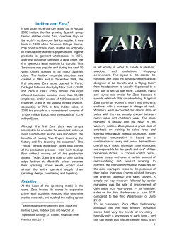 Inditex and Zara1