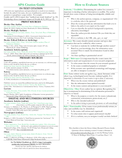 APA Citation Guide