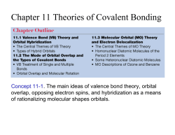 Chapter 11 Theories of Covalent Bonding