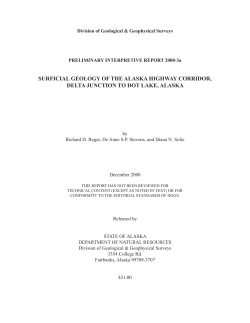 surficial geology of the alaska highway corridor, delta junction to dot