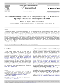 Modeling technology diffusion of complementary goods: The case of