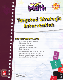 3rd Grade CH 3 Targeted Strategic intervention