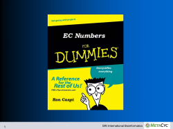 EC Numbers - Bioinformatics Research Group