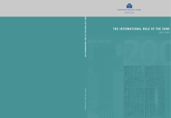 The international role of the euro - ECB