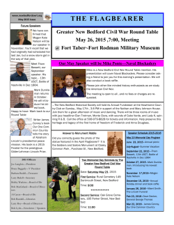 May 2015 - The New Bedford Civil War Roundtable