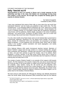 Italy: fascist sci-fi