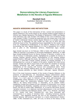 Democratising the Literary Experience: Metafiction in the