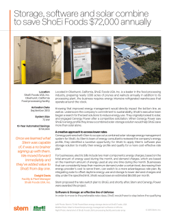 Storage, software and solar combine to save ShoEi