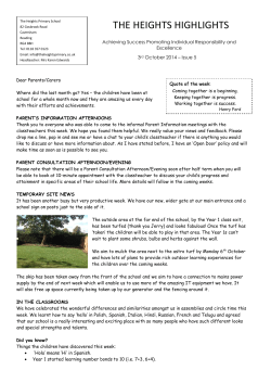 Edition 5 - The Heights Primary School, Caversham