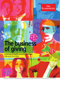 The business of giving