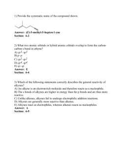 1) Provide the systematic name of the compound shown. Answer: (E