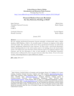 Financial Markets Forecasts Revisited: Are they Rational, Herding or