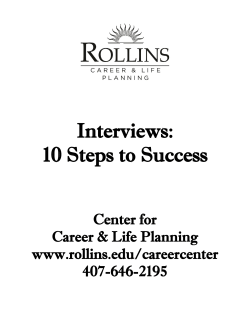 Interviews: 10 Steps to Success