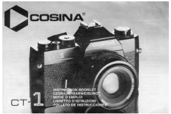cosina ct-1 instruction booklet