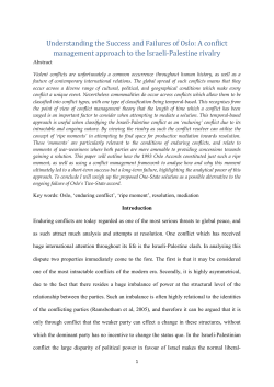 Understanding the Success and Failures of Oslo: A