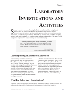 Ch 3 Safety in the Laboratory